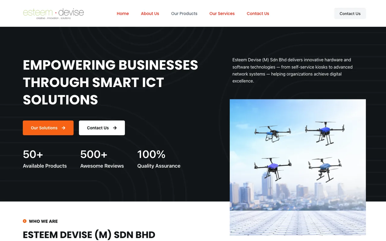 Esteem Devise website